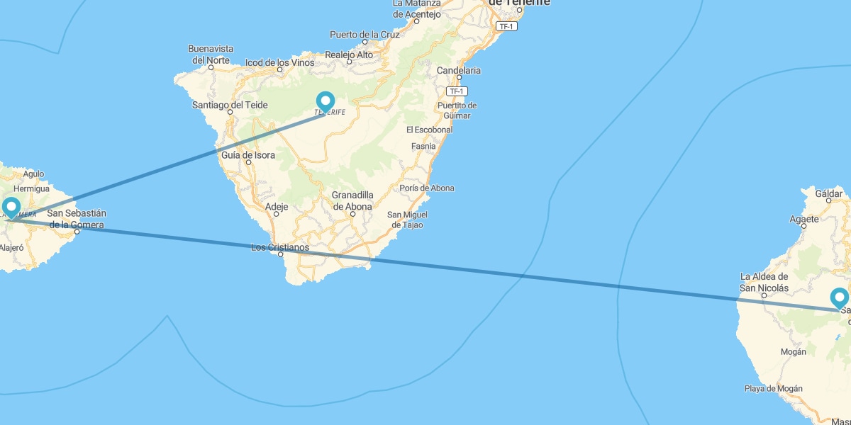 Gran Canaria, La Gomera und Teneriffa