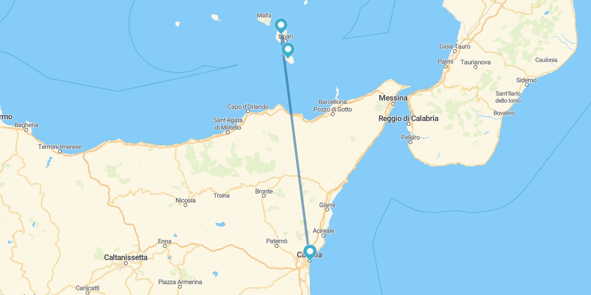 Catania, Lipari und Vulcano