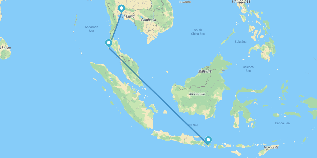 Bangkok, Phuket und Südbali