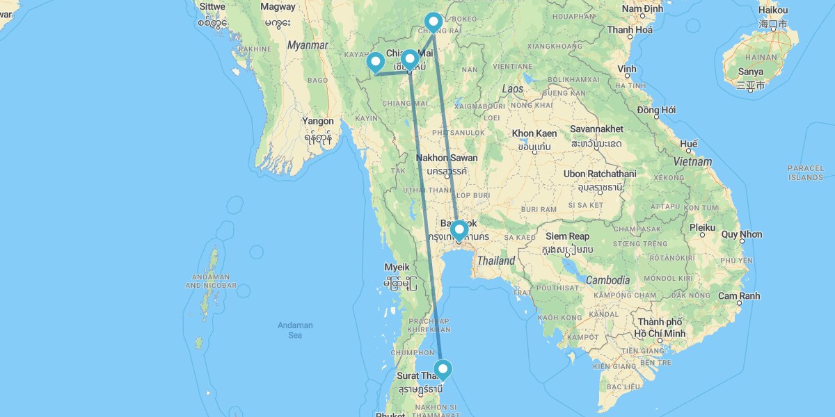 Nord-Thailand mit Mae Hong Son und Koh Samui