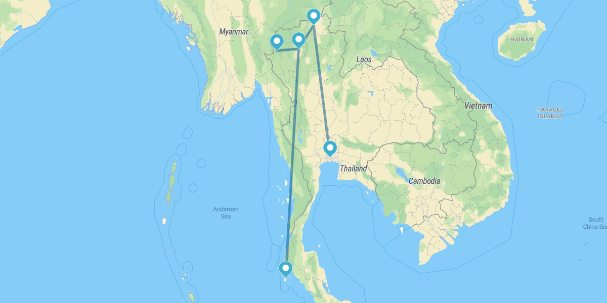 Nordthailand mit Mae Hong Son und Phuket