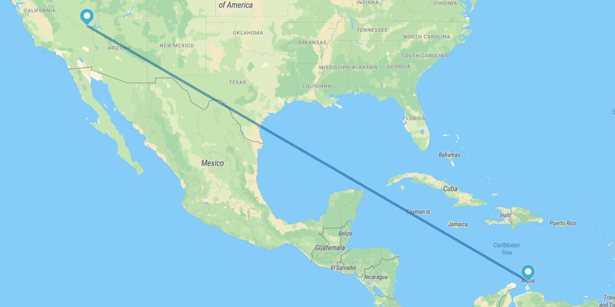 Las Vegas und Aruba