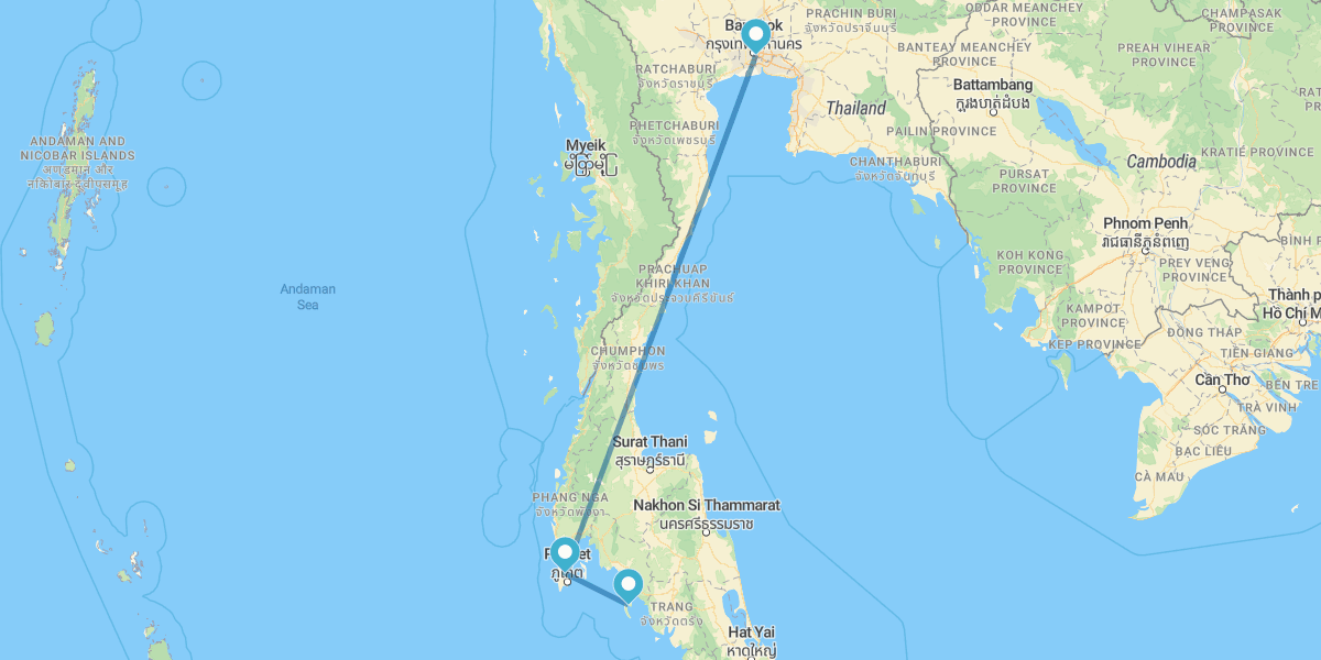 Bangkok, Phuket und Koh Lanta