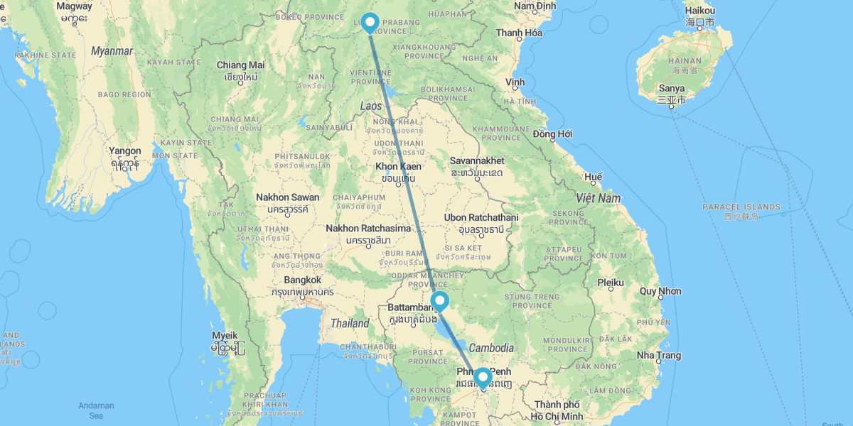 Phnom Penh, Siem Reap und Luang Prabang