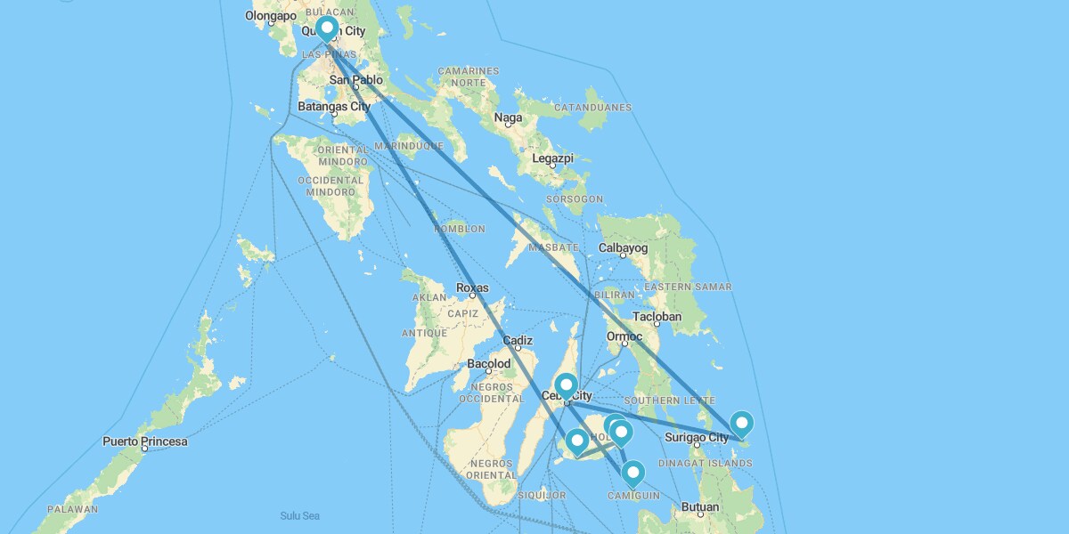 Manila, Bohol und Anda, Camiguin, Cebu und Siargao