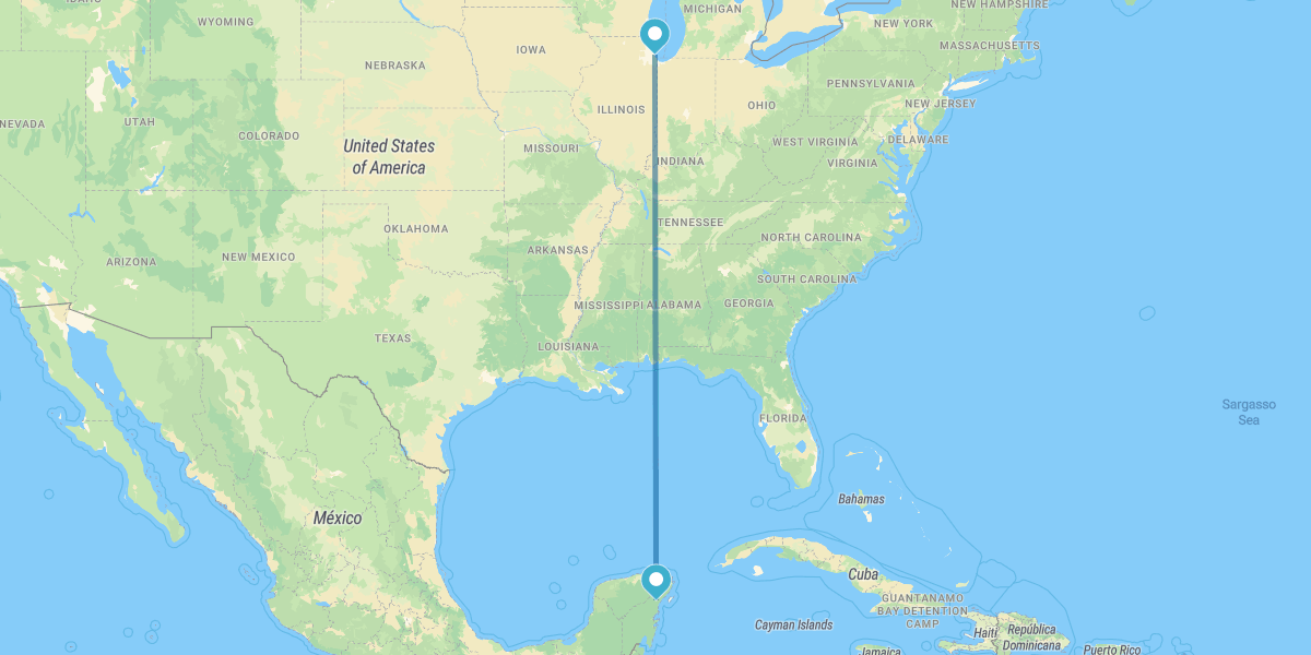 Chicago und Riviera Maya