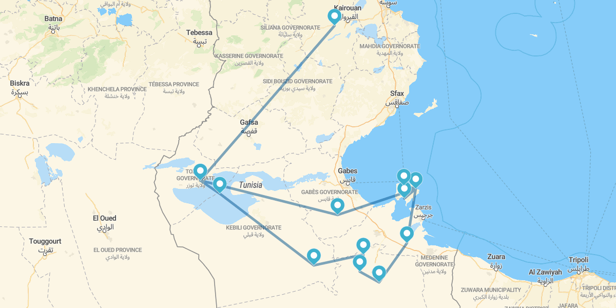 Die Insel Djerba und die Wüste