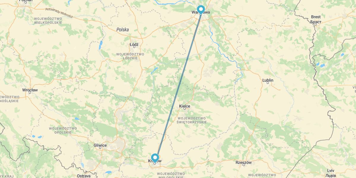 Warschau und Krakau