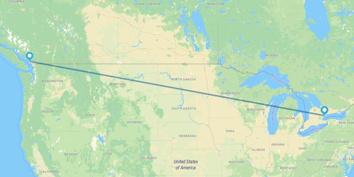 Vancouver und Toronto