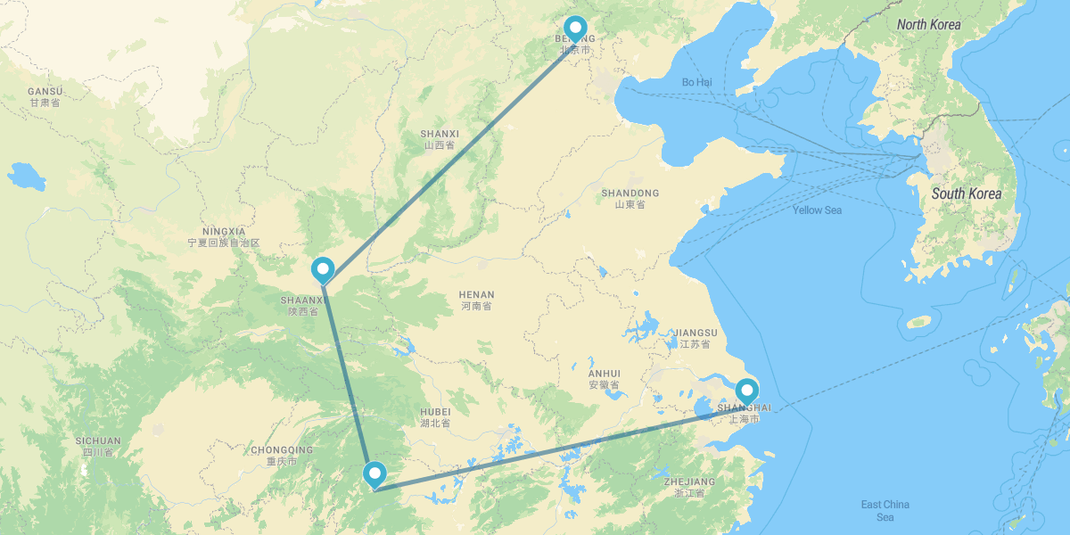 Peking, Xi’an, Zhangjiajie und Shanghai