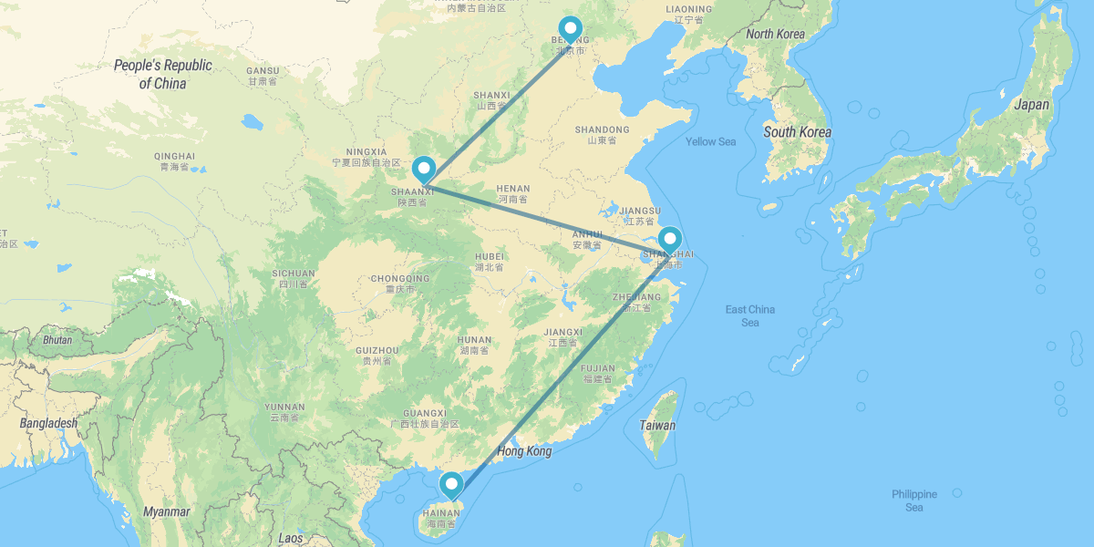 Peking, Xian, Shanghai und die Strände von Hainan