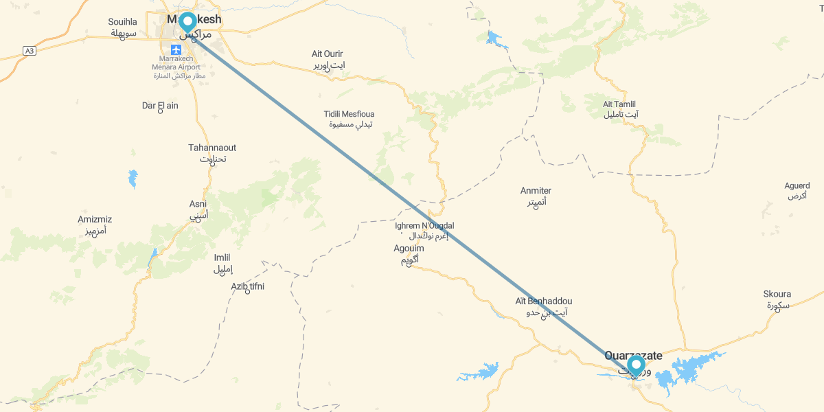 Marrakesh und Ouarzazate in Riads