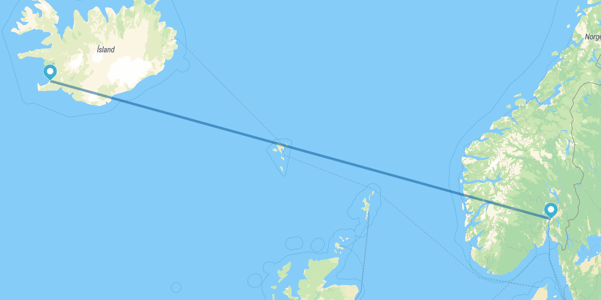 Oslo und Reykjavik