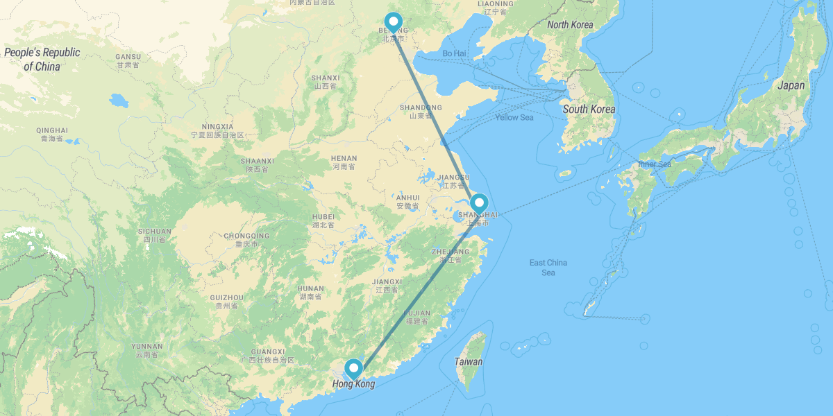 Peking, Shenzhen und Shanghai