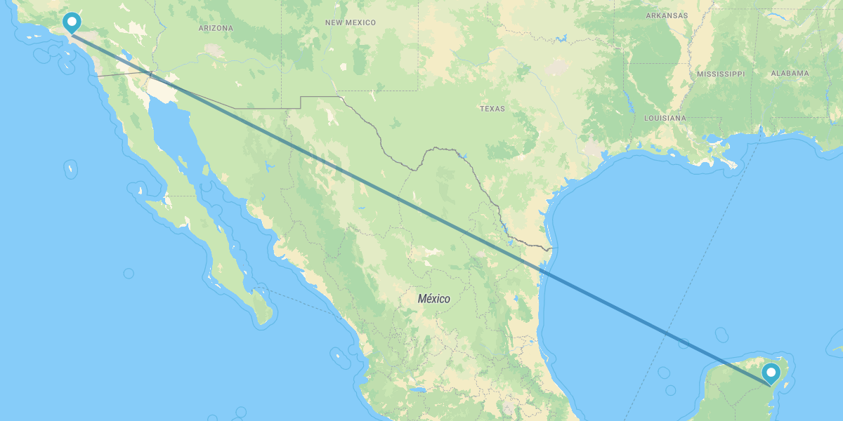 Los Angeles und Riviera Maya