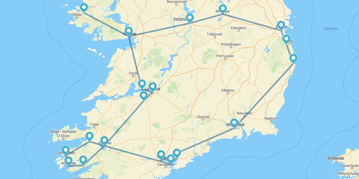 Route durch den Westen und Süden der Grünen Insel I