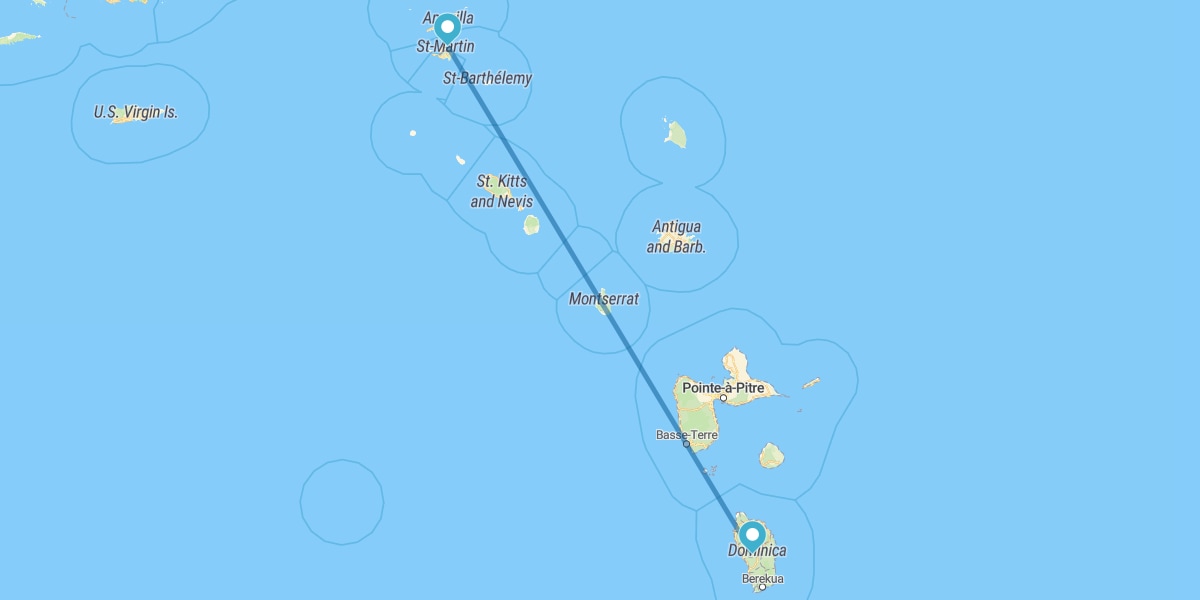 Dominica und Saint-Martin