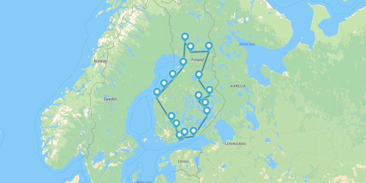 Die Große Route durch Finnland