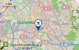 Flughafen von Düsseldorf Banhof