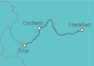 Reiseroute der Kreuzfahrt  Deutschland - Riverside