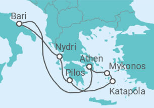 Reiseroute der Kreuzfahrt  A Journey through Legendary Marvels & Cultural Fusion - Explora Journeys