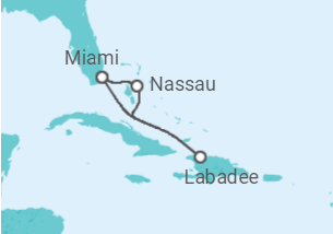 Reiseroute der Kreuzfahrt  Bahamas - Royal Caribbean