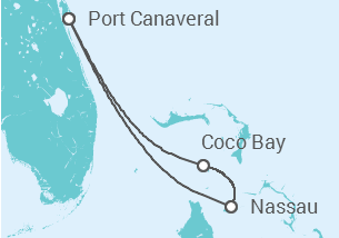 Reiseroute der Kreuzfahrt  Bahamas - Royal Caribbean