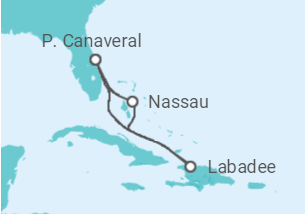 Reiseroute der Kreuzfahrt  Bahamas - Royal Caribbean