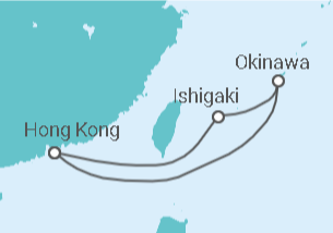 Reiseroute der Kreuzfahrt  Japan - Royal Caribbean