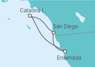 Reiseroute der Kreuzfahrt  Mexiko - Royal Caribbean