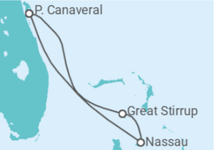 Reiseroute der Kreuzfahrt  Bahamas - NCL Norwegian Cruise Line