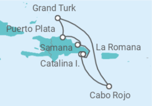 Reiseroute der Kreuzfahrt  Bahamas - Costa Kreuzfahrten