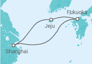 Reiseroute der Kreuzfahrt  Südkorea - Royal Caribbean