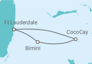 Reiseroute der Kreuzfahrt  USA Alles Inklusive - Celebrity Cruises