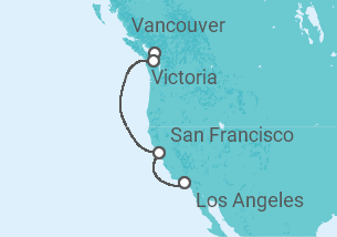 Reiseroute der Kreuzfahrt  Kanada, USA Alles Inklusive - Celebrity Cruises