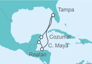 Reiseroute der Kreuzfahrt  Curaçao, Aruba, Bonaire, San Eustaquio y Saba Alles Inklusive - mit flug - Celebrity Cruises