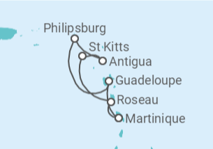 Reiseroute der Kreuzfahrt  Griechenland, Türkei Alles Inklusive - mit flug - Celebrity Cruises