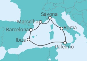 Reiseroute der Kreuzfahrt  Griechenland, Türkei Alles Inklusive - mit flug - Celebrity Cruises