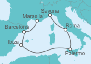 Reiseroute der Kreuzfahrt  Spanien, Marokko, Portugal, Frankreich Alles Inklusive - mit flug - Celebrity Cruises