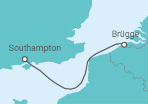 Reiseroute der Kreuzfahrt  Norwegens Fjorde ab Hamburg - AIDA