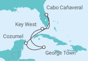 Reiseroute der Kreuzfahrt  Alaska - Holland America Line