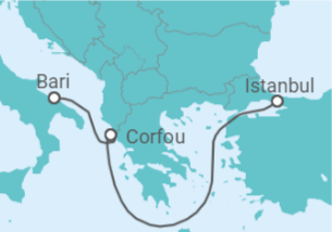 Reiseroute der Kreuzfahrt  Vereinigtes Königreich - Regent Seven Seas