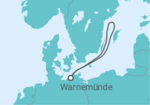 Reiseroute der Kreuzfahrt  AIDA Fan Cruise - Heimspiel an Bord - AIDA