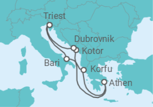 Kreuzfahrt Adria Und Griechenland Mit Athen Kreuzfahrt Ab 579 Schiff Costa Luminosa Costa Kreuzfahrten Logitravel