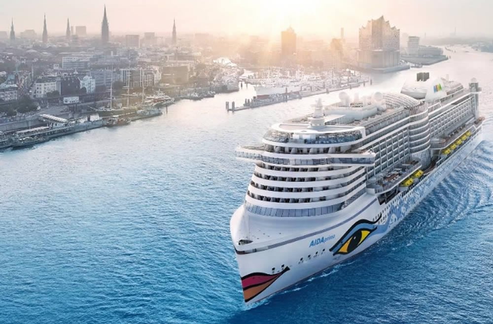 Aidaprima in Hamburg