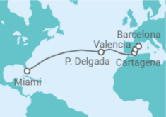 Reiseroute der Kreuzfahrt  Portugal, Spanien - Royal Caribbean