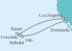 Reiseroute der Kreuzfahrt  CARNIVAL JOURNEYS - HAWAII CRUISE - Carnival Cruise Line