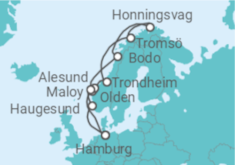Reiseroute der Kreuzfahrt  Norwegen Alles Inklusive - Costa Kreuzfahrten