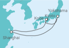Reiseroute der Kreuzfahrt  Japan - Royal Caribbean