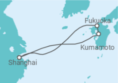 Reiseroute der Kreuzfahrt  Japan - Royal Caribbean